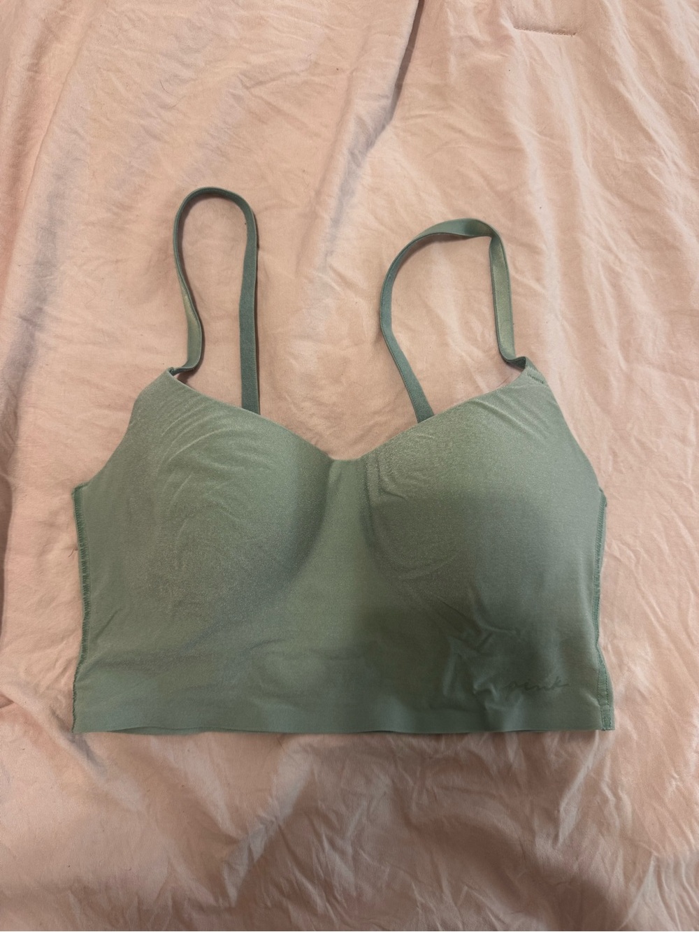 PINK Victoria's Secret Padded Bralette in Sage Green